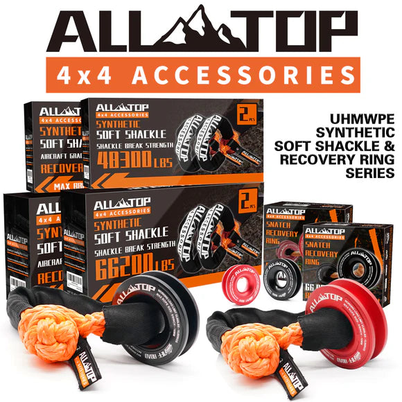 Synthetic Soft Shackles 1/2in x 22in - 48,300 Lbs - 2 PCS