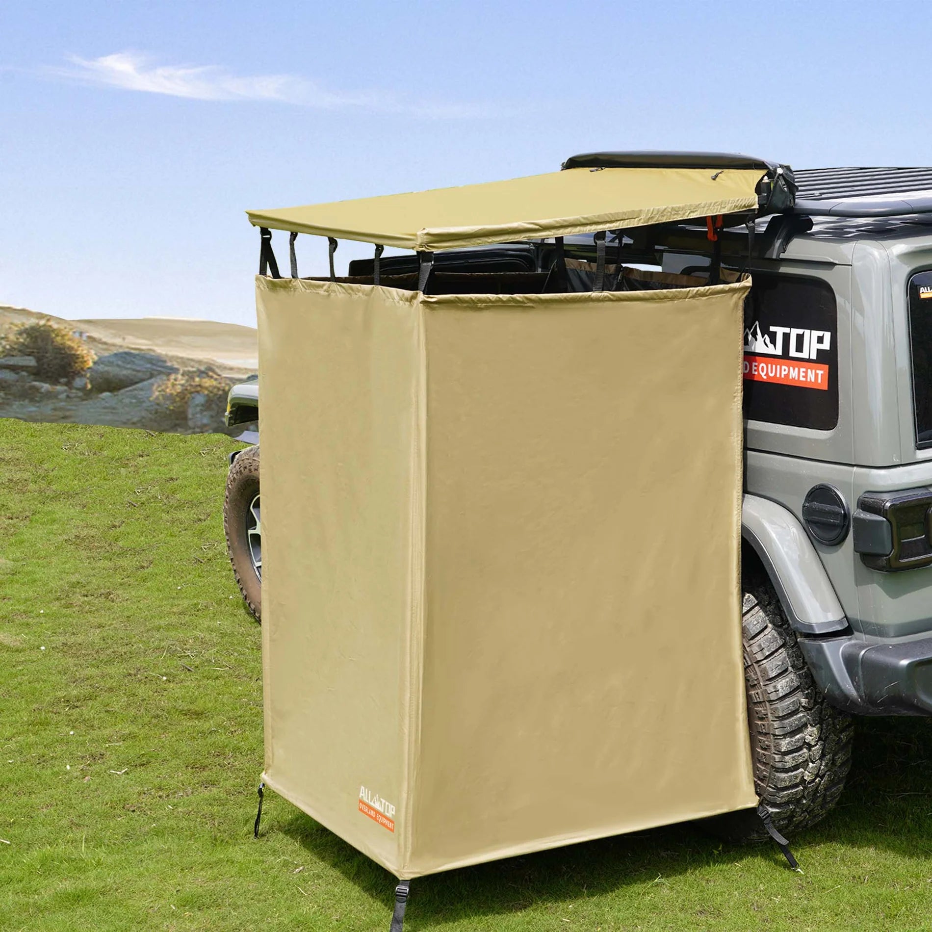 roof rack shower tent Rooftop Awning Shower Room / Restroom