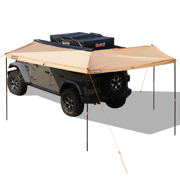 rooftop tent awning Rooftop Vehicle Awning 270 Degree- 8.2ft – Spider Roof Rack