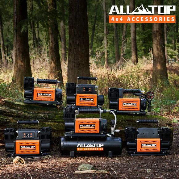 Air Compressor Kit Dual Cylinder w/LCD Control Panel -150PSI - 12.35 ft³/Min - 12V DC