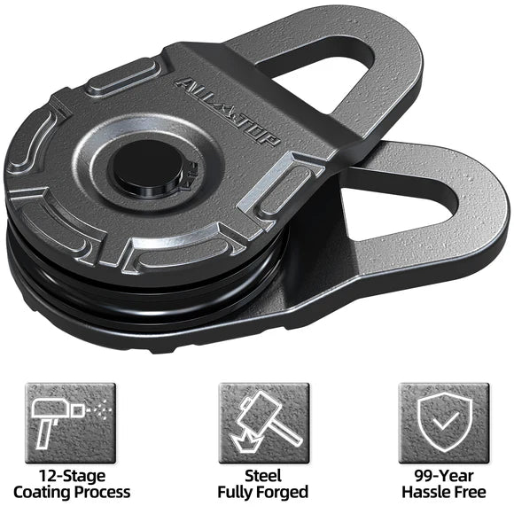 Winch Pulley Snatch Block - 39600 Lbs, 18 Ton