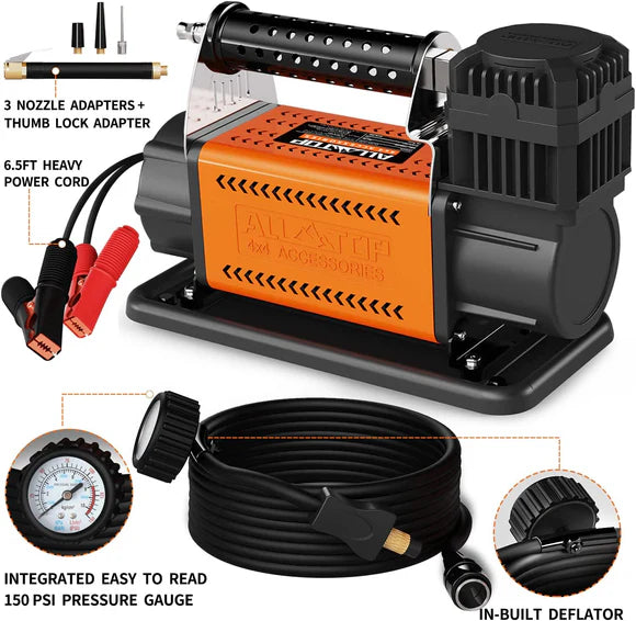 Air Compressor Kit - 150PSI - 7.06ft³/Min - 12V DC