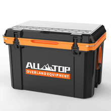 Portable Cooler Box w/ Ice Pack & Chopping Board - 55 Quart - Black