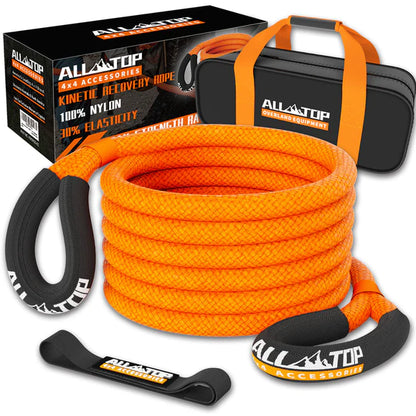 Kinetic Recovery Rope - 1in x 20ft - 48,000 Lbs - Orange