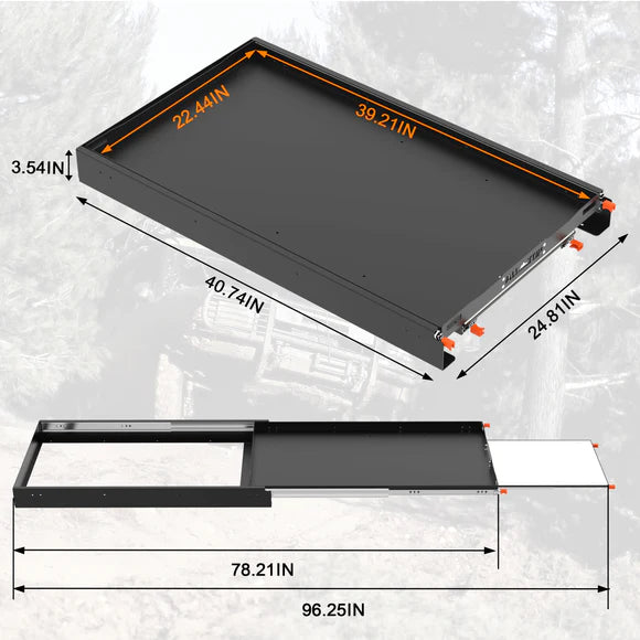 Fridge Slide 40'' w/ Chopping Board