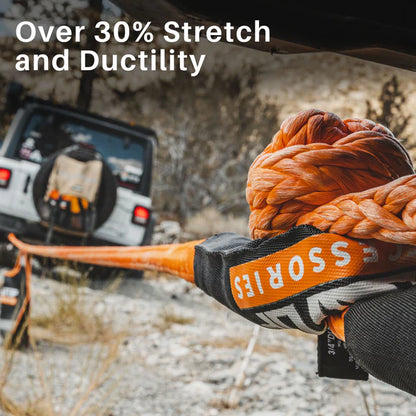Kinetic Recovery Rope - 1in x 20ft - 48,000 Lbs - Orange
