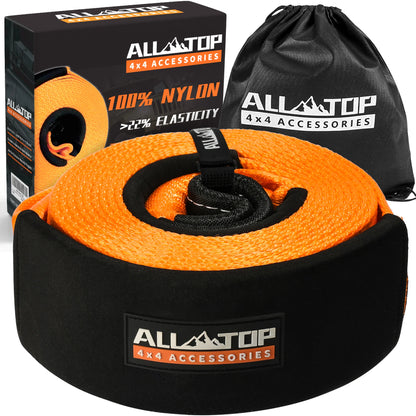 100% Nylon Recovery Tow Strap - 4in x 20ft - 46,500 Lbs