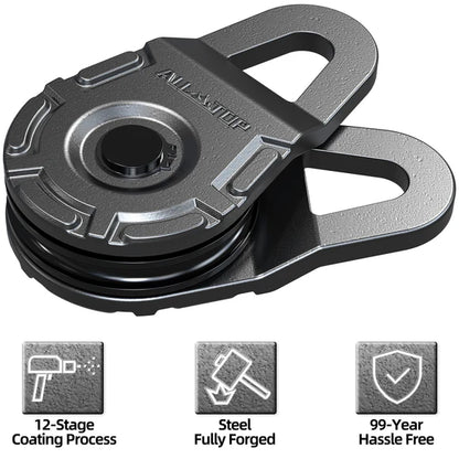 Winch Pulley Snatch Block - 39600 Lbs, 18 Ton
