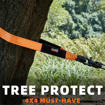 Tree Saver, Winch Extension Strap - 3in x 8ft - 32,000 Lbs (Orange)
