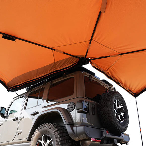 rooftop tent with awning Rooftop Vehicle Awning 270 Degree- 8.2ft – Spider Roof Rack