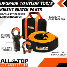 Recovery Strap Kit w/ Hitch Receiver & Shackles: Strap 3in x 20ft - 35,000 Lbs