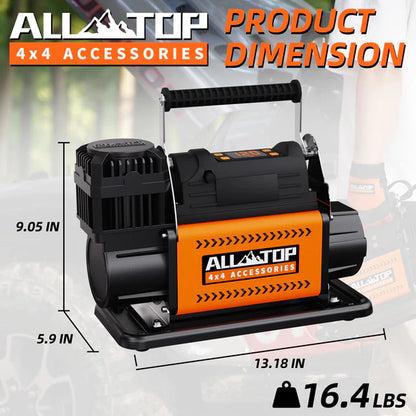 Air Compressor Kit w/LCD Control Panel -150PSI - 7.06 ft³/Min - 12V DC