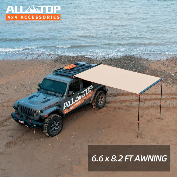 Rooftop Vehicle Awning - 6.6ft x 8.2ft