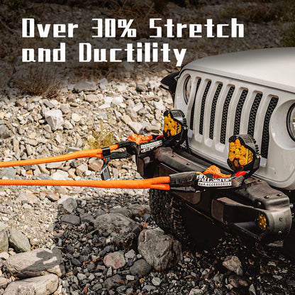 Kinetic Recovery Rope - 1in x 20ft - 48,000 Lbs - Orange