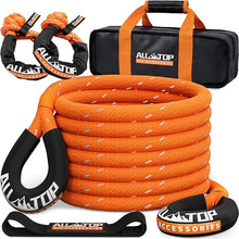 Kinetic Recovery Rope (Reflective) - 1in x 30ft - 48,000 Lbs - Orange w Shackles