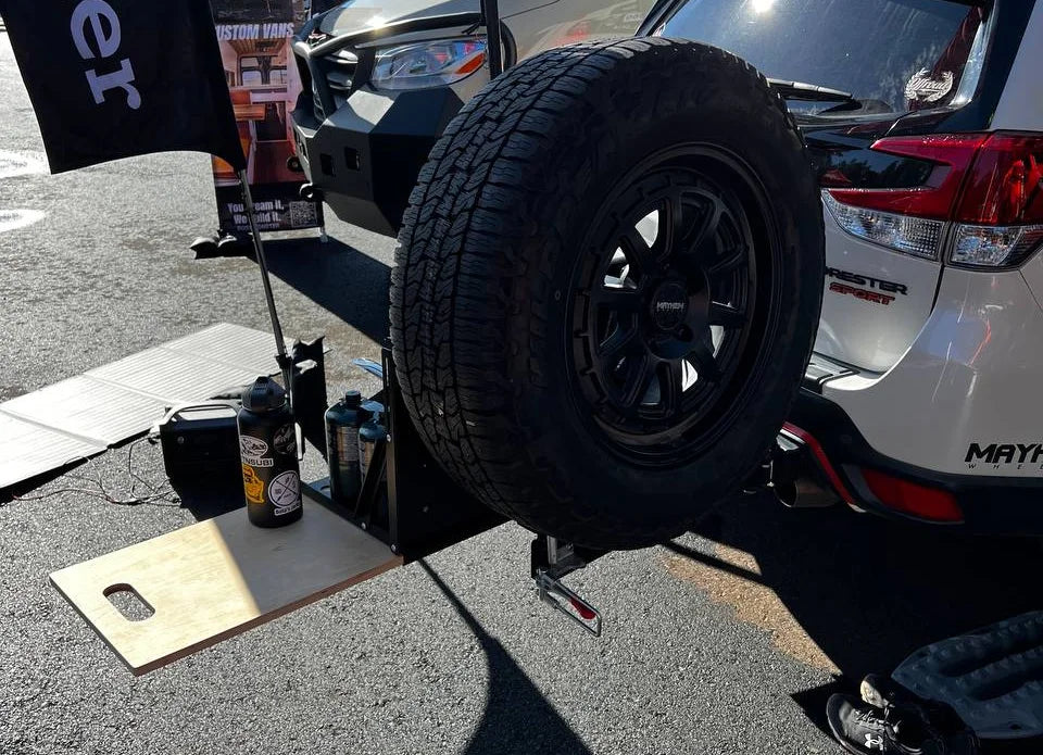 Spare Tire Swing Out – Spider Roof Rack