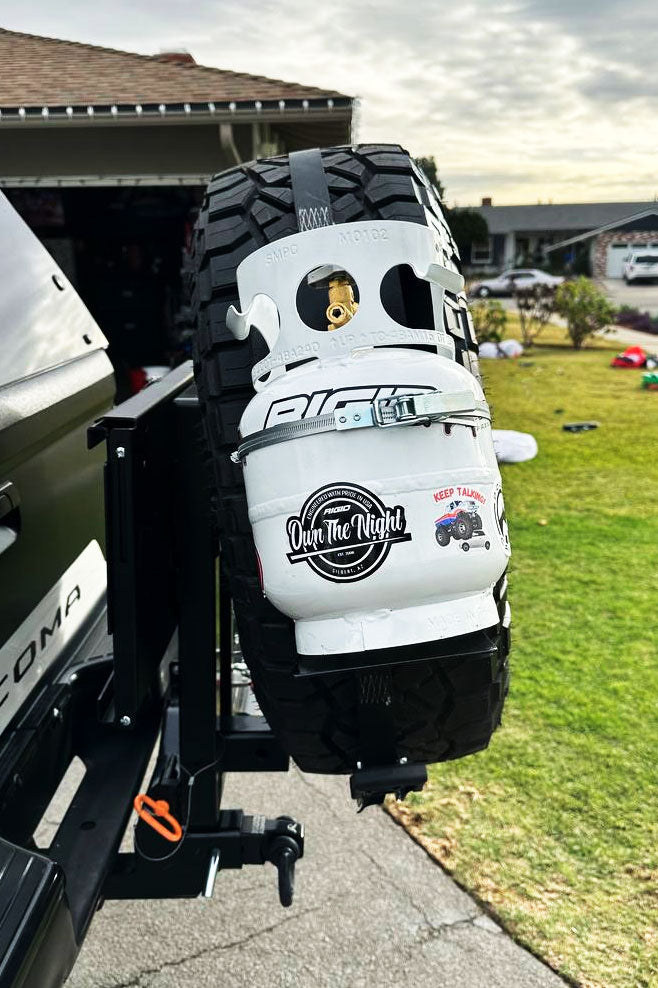 Spare Tire Propane Tank Carrier