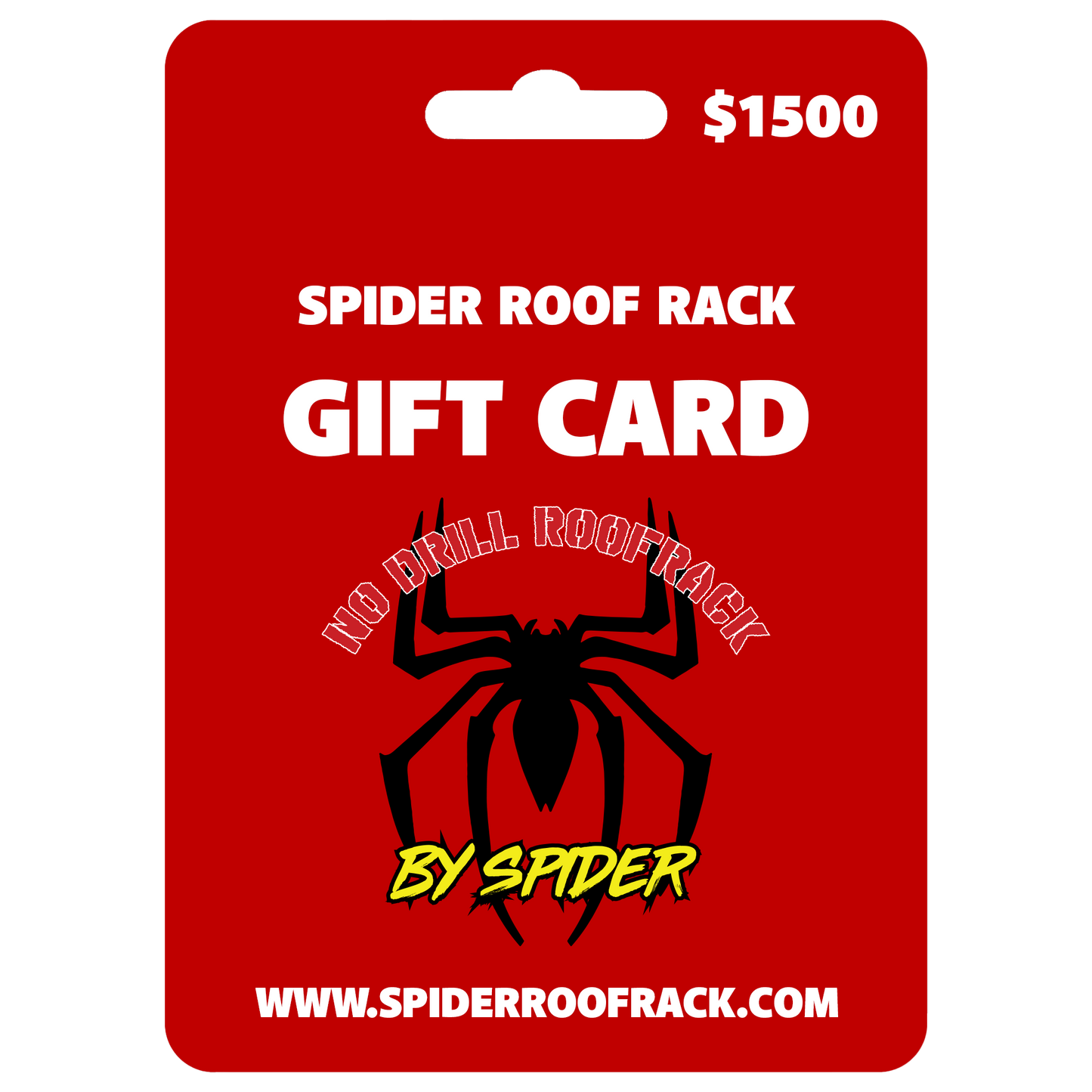 Spider Roof Rack Gift Card Credit